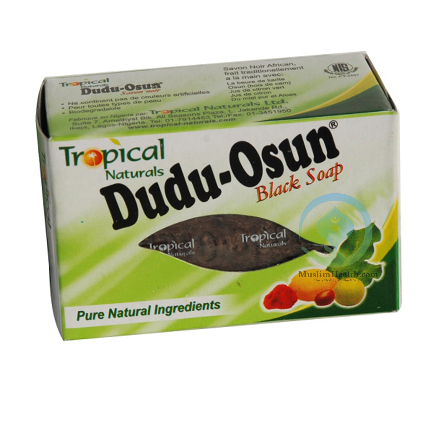 Sabun Hitam Dudu-Osun Asli Afrika Asli yang diimport (1pc)