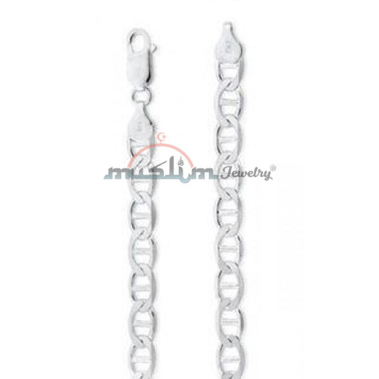 High Quality Sterling Silver 100 gauge Marina Chain Jewelry Necklace