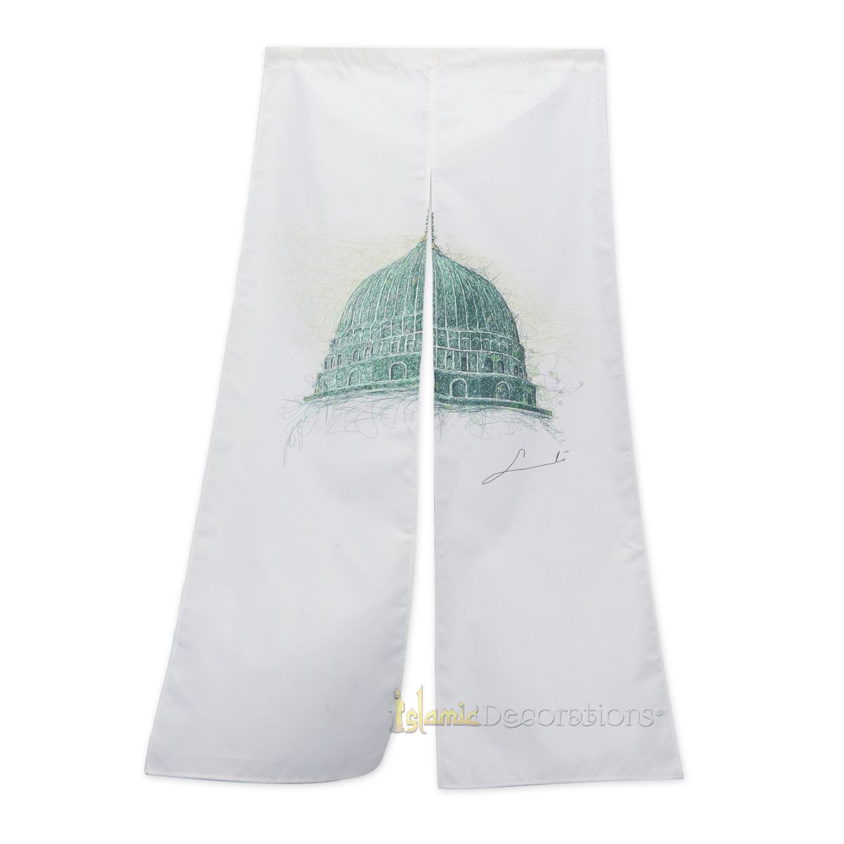 Islamic Ka’bah Masjid Nabawi Door Cover Muslim Home Decoration Original Artwork By Ustadh Haeri Nurdi – 33×65 inches (85x165cm)