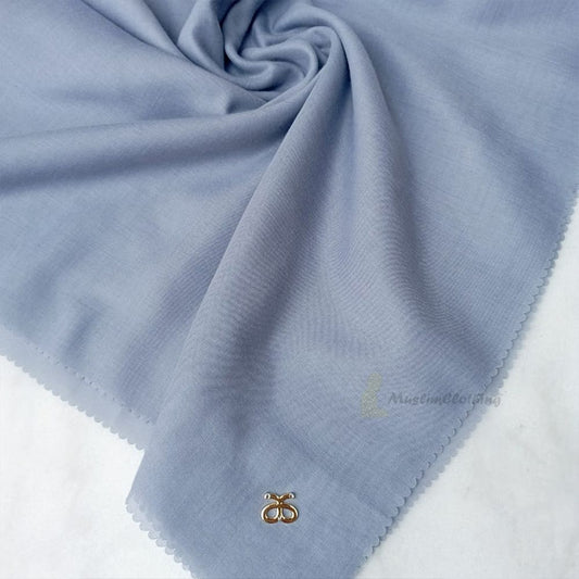 Aisyah Scarves® Gray Basic Series Titanium Voal Scarf Hijab