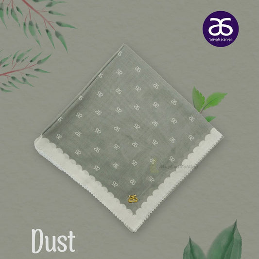 Aisyah Scarves® Dust Monogram Series Ultrafine Voal Scarf Hijab