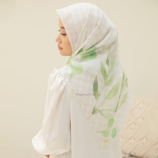 Aisyah Scarves® White Aranya Series Ultrafine Voal Scarf Hijab