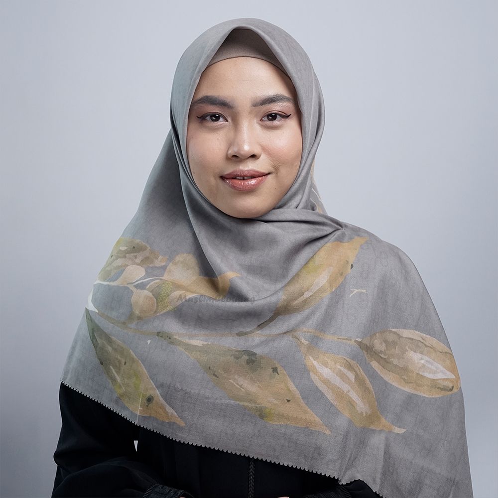 Aisyah Scarves® Coffee Aranya Series Ultrafine Voal Scarf Hijab