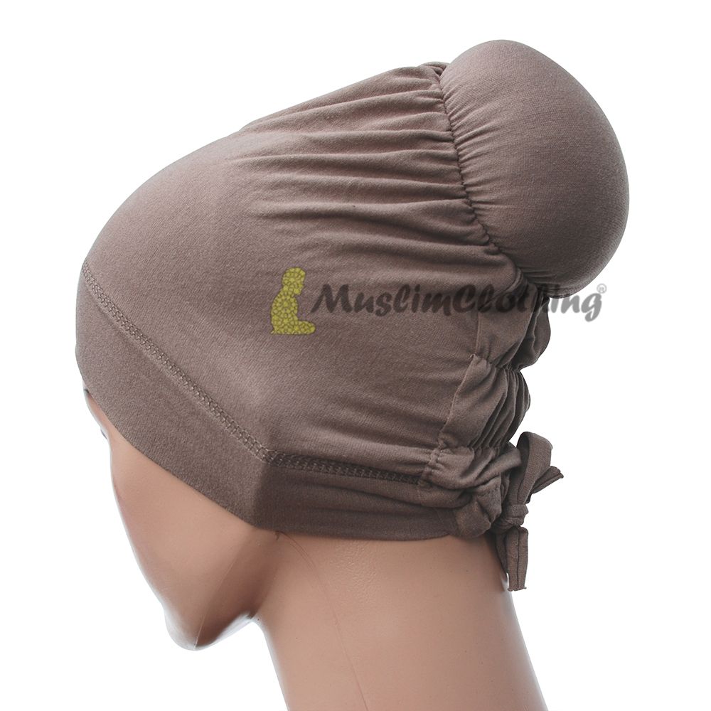 Light Gray One-Sized Soft Polyester Hair Bun Underscarf