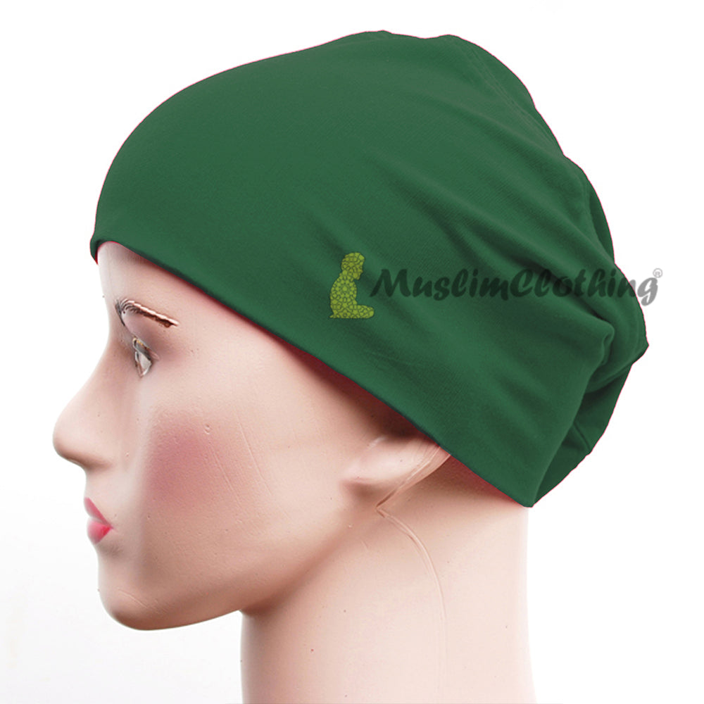 Underscarf Pullover Wanita Hijau Tentera untuk Tudung Hijabi Tudung Satu Saiz
