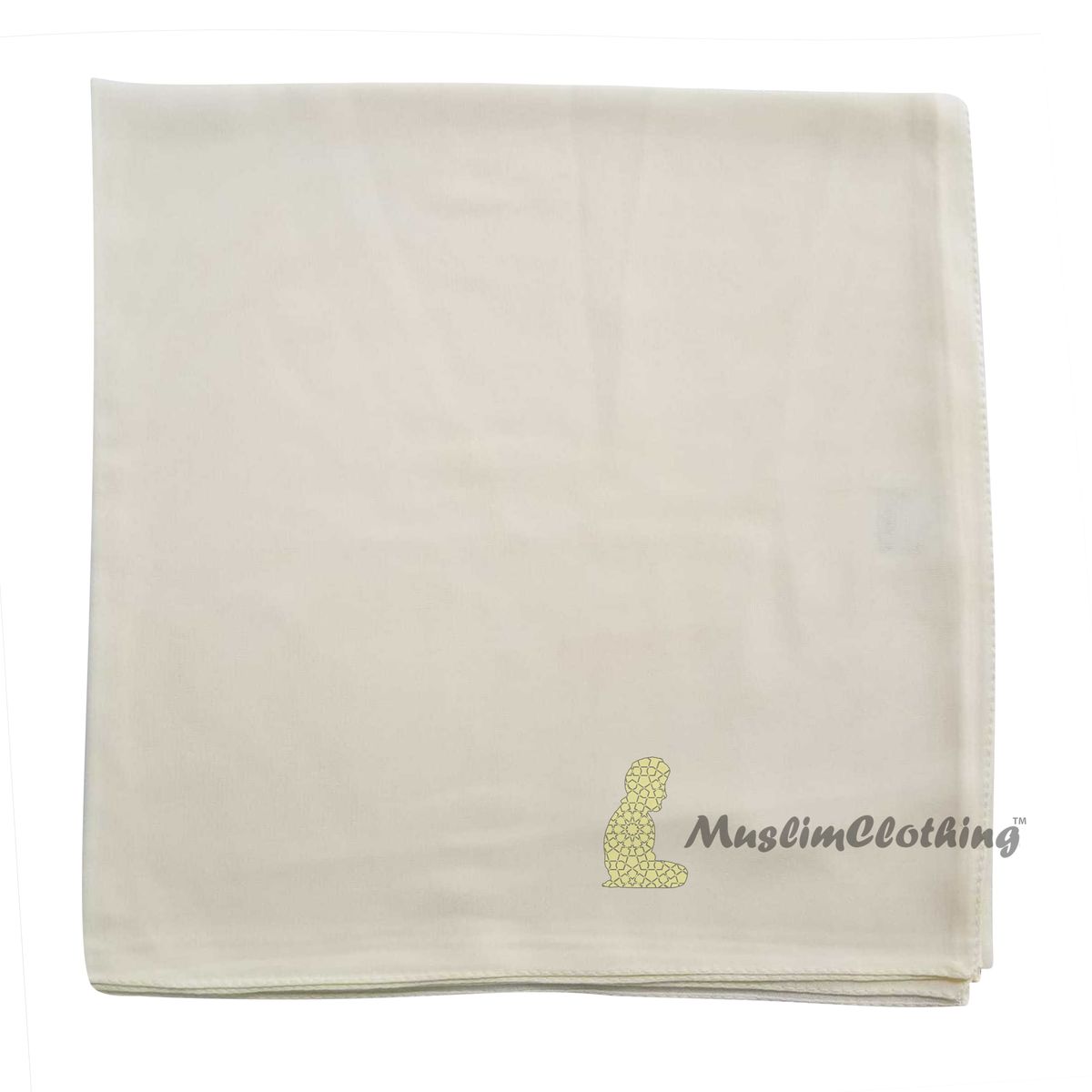 Cream Square Chiffon Scarf Hijab Kimar Hijabi From Turkey
