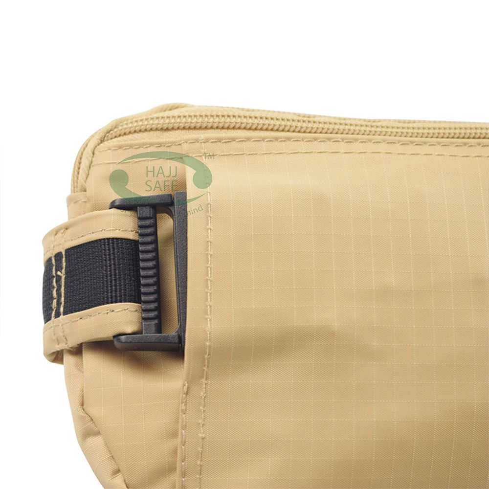 Hajj & Umrah Anti-Theft Reinforced Ihram Belt Waist Pouch Security Safety Travel Accessory 5.7×11-inch