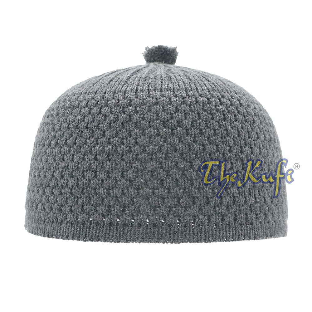 Dark Gray Turkish-Style Warm Stretchy Beanie Cap One-Size