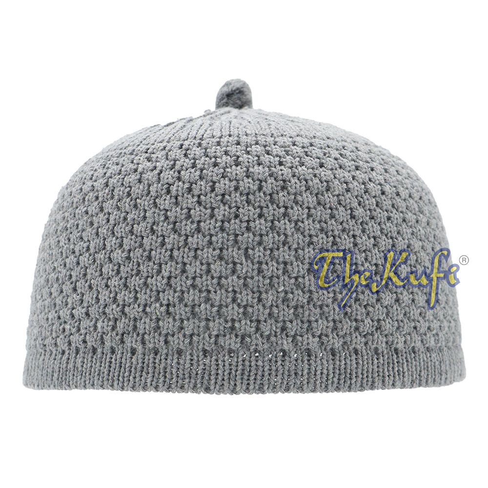 Gray Turkish-Style Stretchy Winter Beanie Cap One-Size