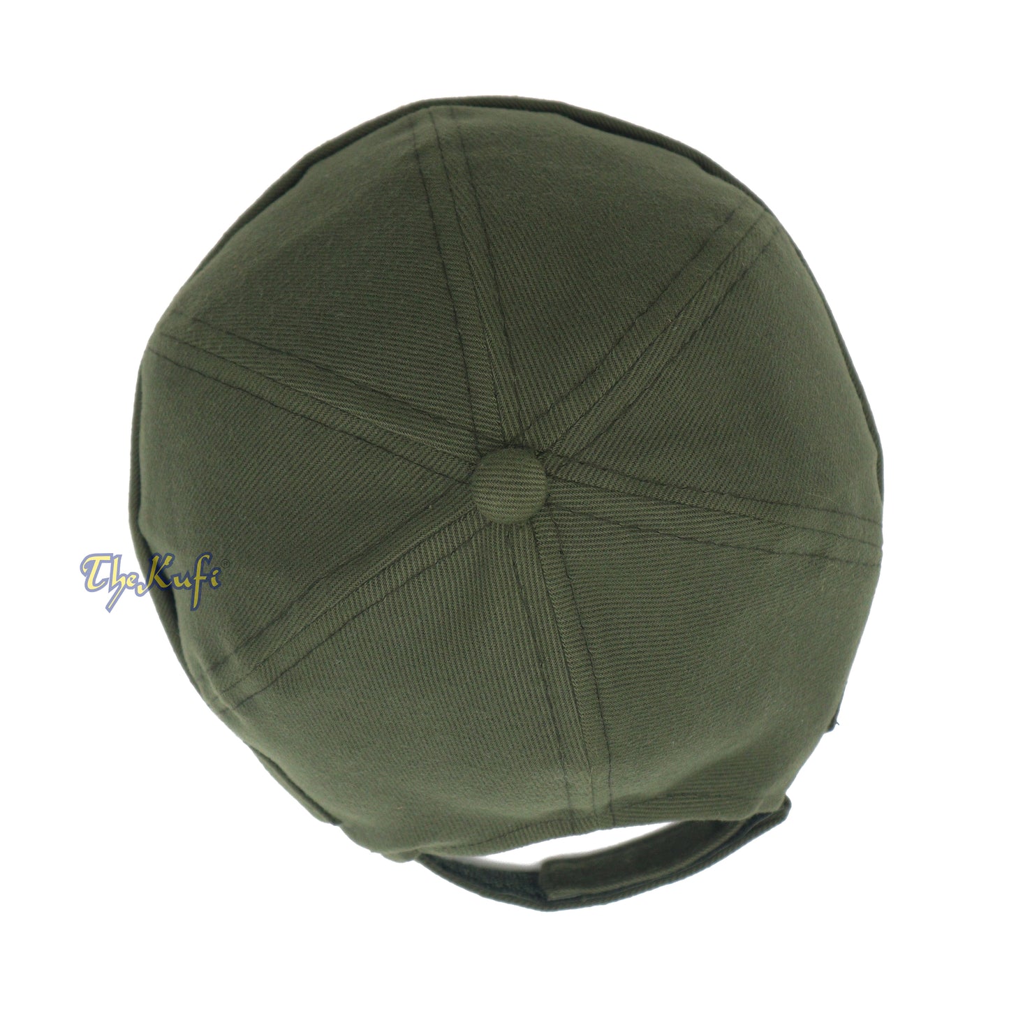Topi Bisbol Tanpa Pelindung Wajah Warna Hijau Army Tali yang Dapat Disesuaikan & Velcro