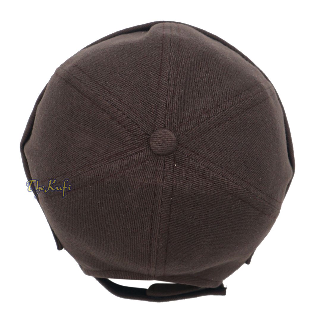 Brown Adjustable Strap & Velcro Brimless Baseball Cap