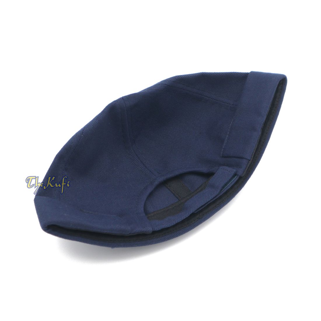Navy Blue Adjustable Strap & Velcro Brimless Baseball Cap