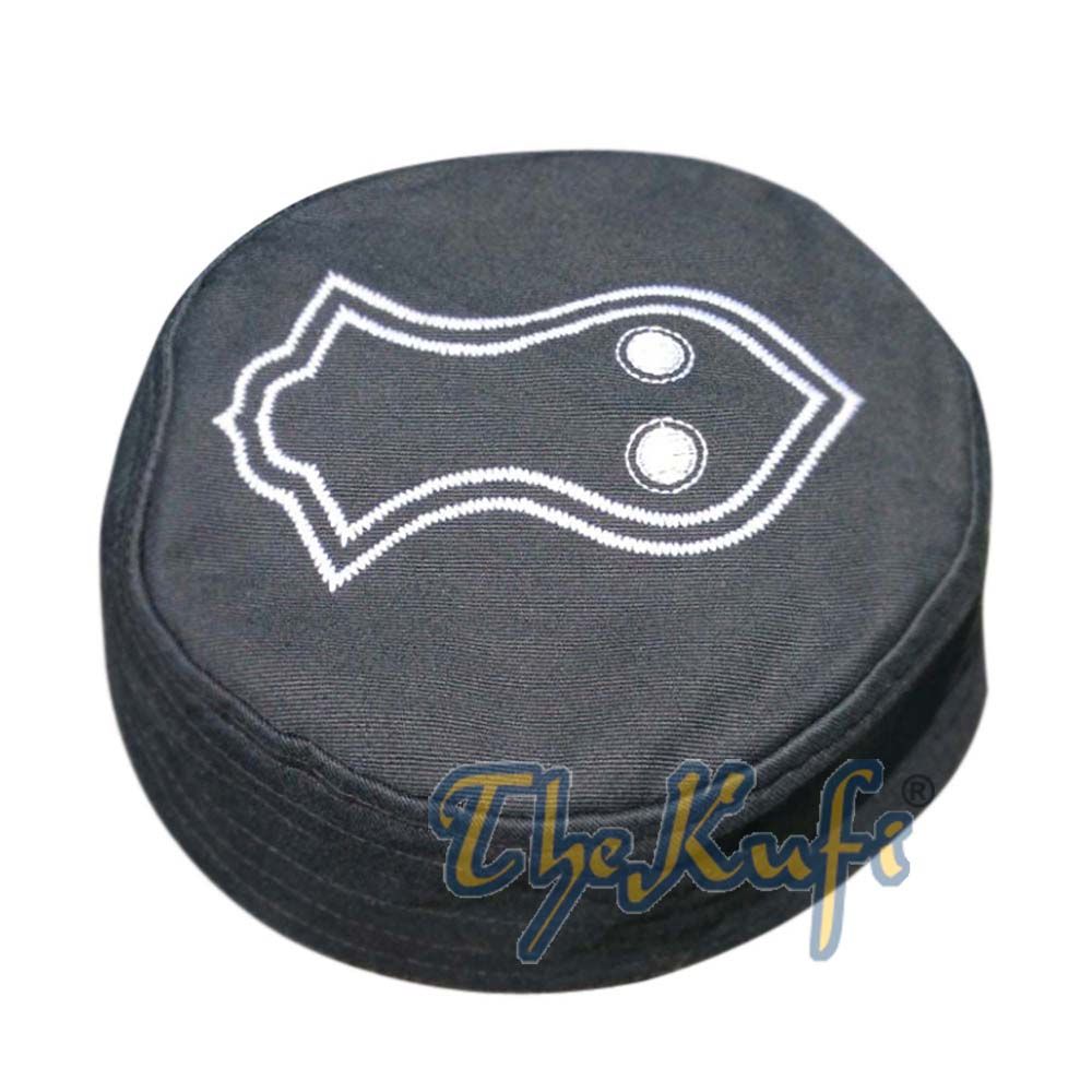 Black Embroidered Nalain Sandal Kufis