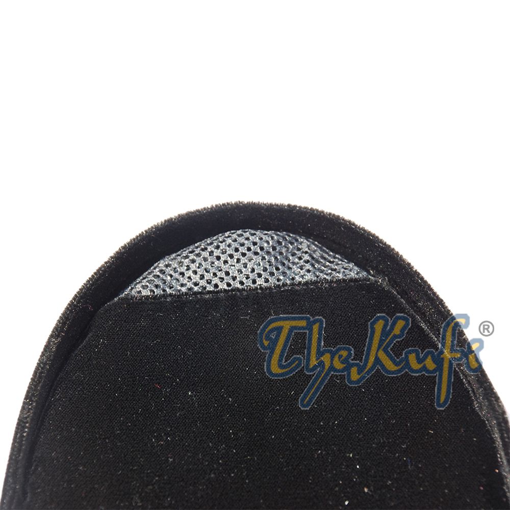 Black Velvet Peci Songkok Hat (9 cm Tall)