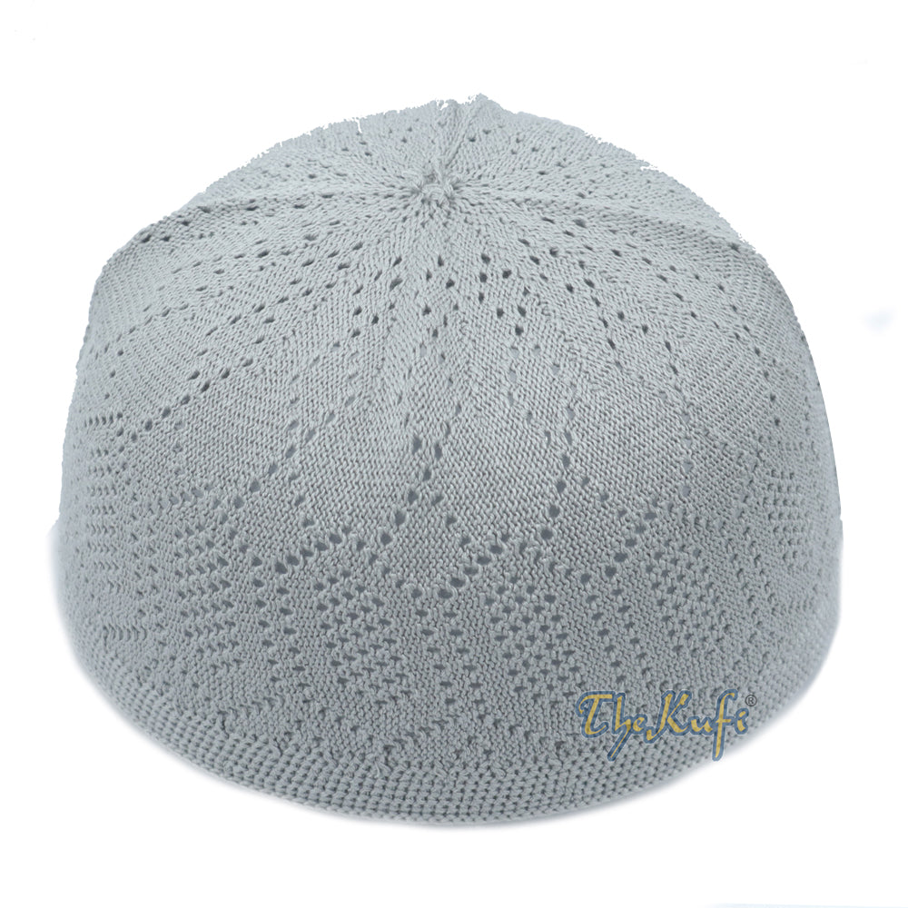 Topi Kapas Kelabu Kerja Terbuka Tudung Kepala Taqiyah Kufi Turki Nipis