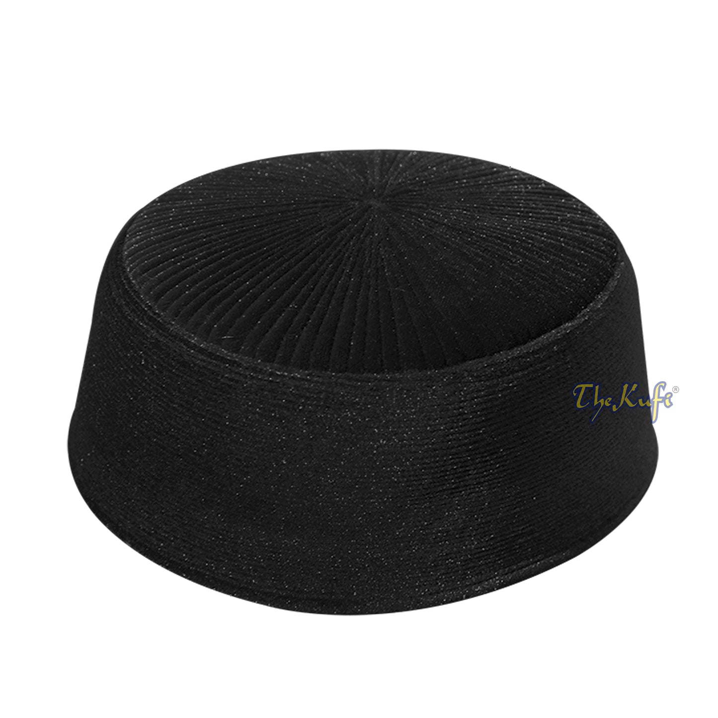 Topi Kufi Gaya Chechen Turki Black Rigid Velvet