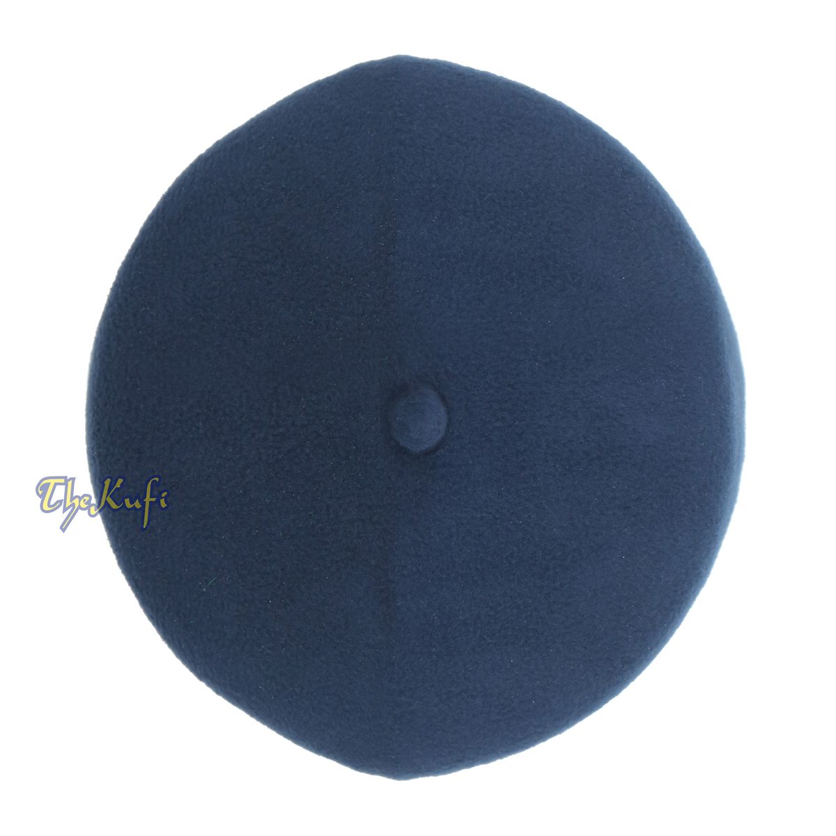 Dark Blue Fez-Style Kufi with Tip