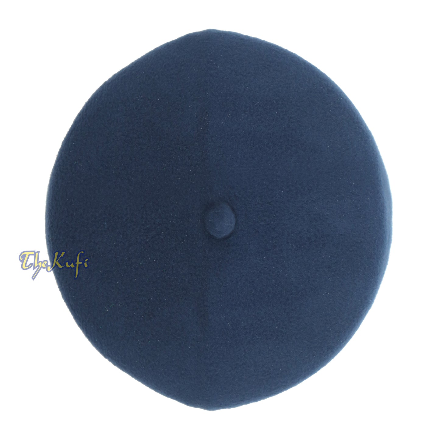 Kufi gaya Fez Biru Tua dengan Petua