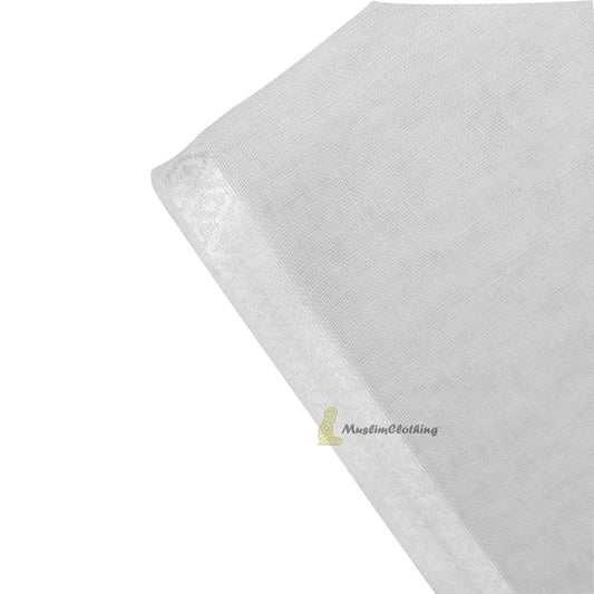 Plain White Muslim Men’s Soft Lightweight Shawl Scarf Voile Almas