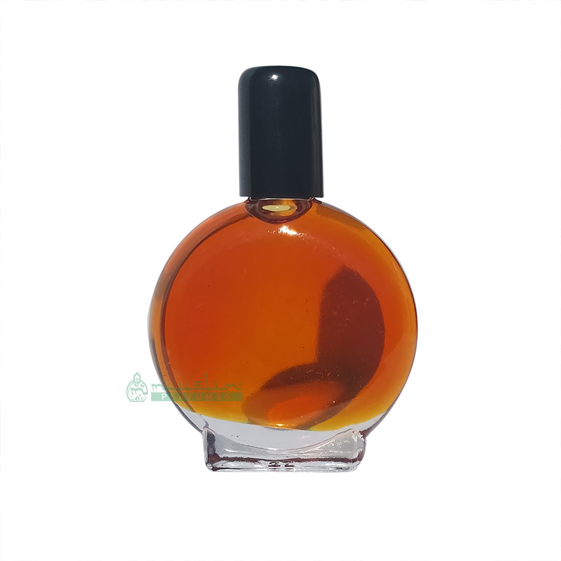 Shaykh Muhammad Thick Oil – Rich Brown Amber Translucent Color – Authentic Islamic Muslim Perfume in Flat Round 7mm Vial