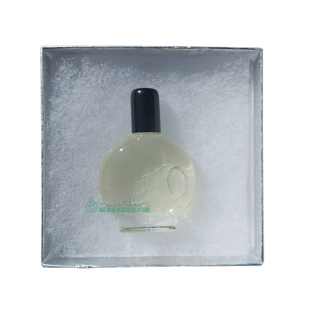 Black Oud Perfume Oil - Translucent Color Islamic Muslim Attar Flat Round 7 ml Vial