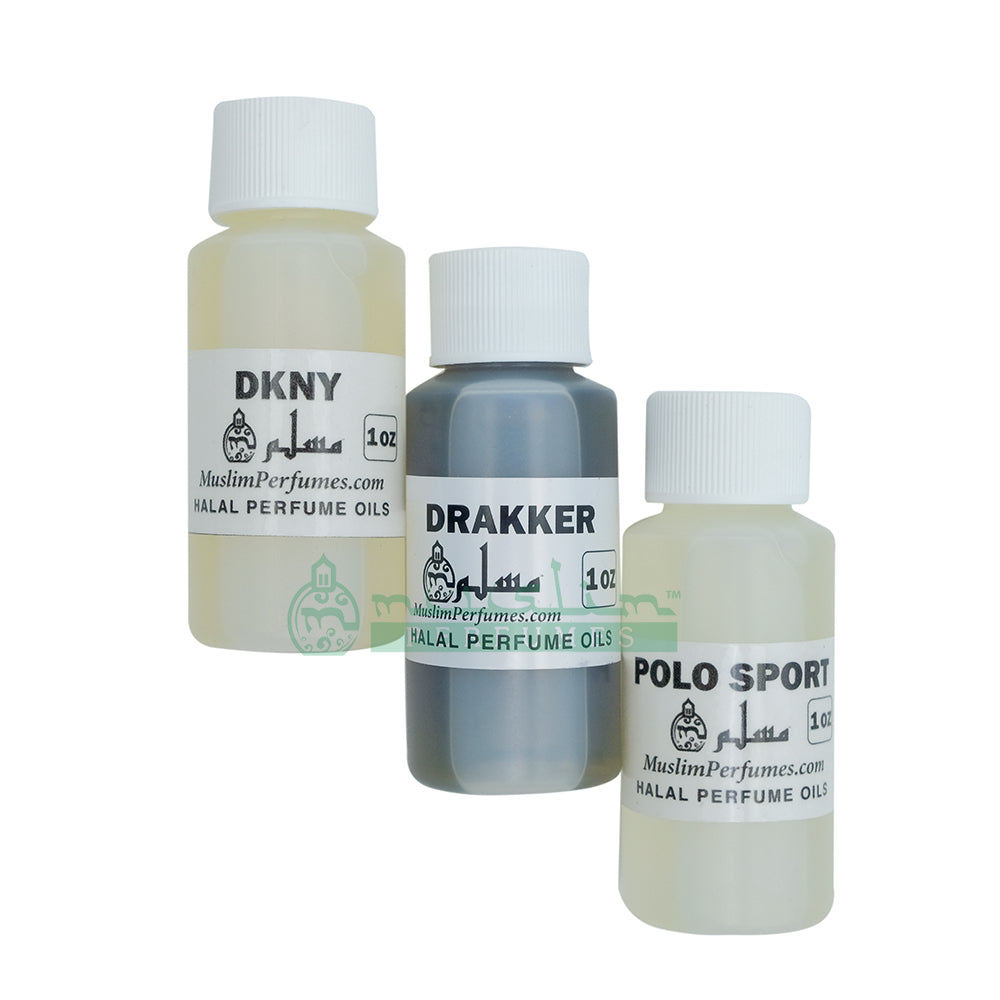 Perfume Set - Drakkar, Polo Sport, DKNY - 1 oz.