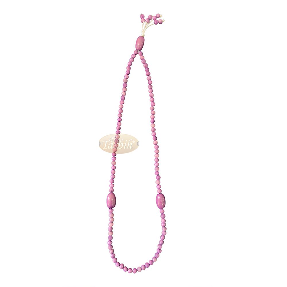Light Purple Natural Colored Dye Eco-Friendly Sustainable Original Açai Seed 9 mm Beads Traditional Tasbih