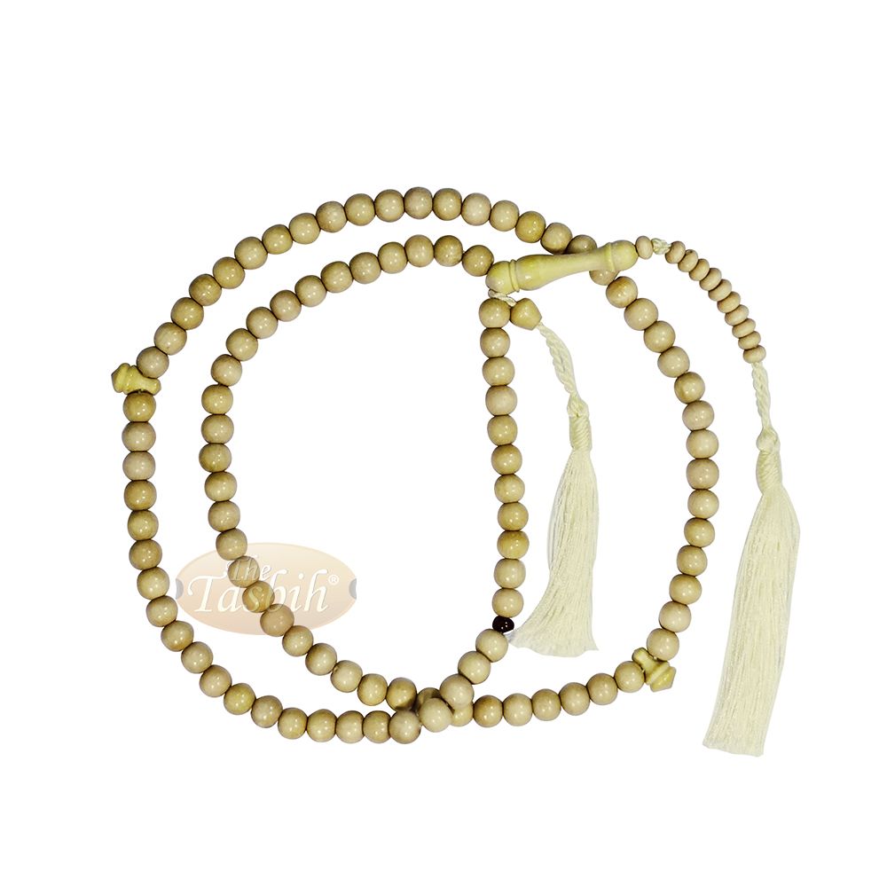 Jerrahi Citrus Wood Tasbih, 8 mm, 99-Beads with 11 Bead Marker