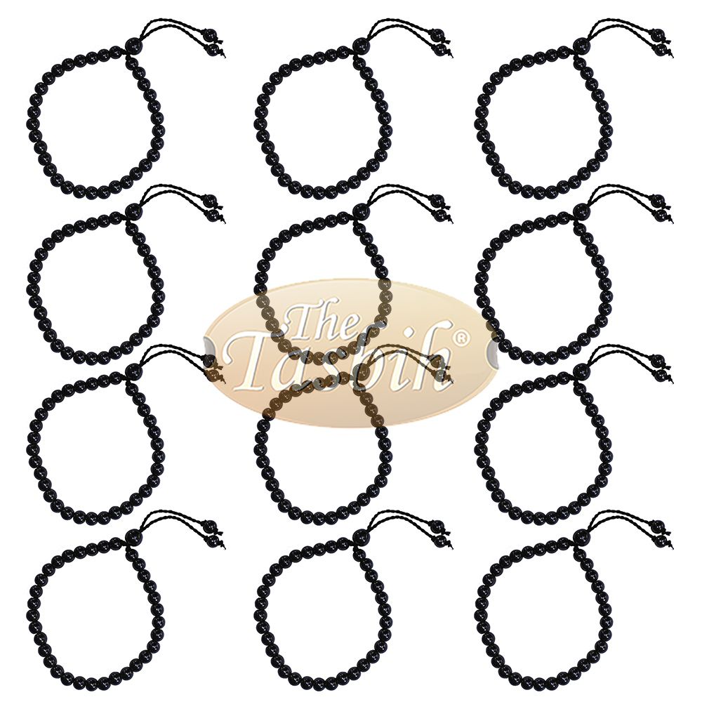 Lot of 12Pcs Wholesale 33-Bead Prayer Bracelet Hematite 6 mm No Dividers