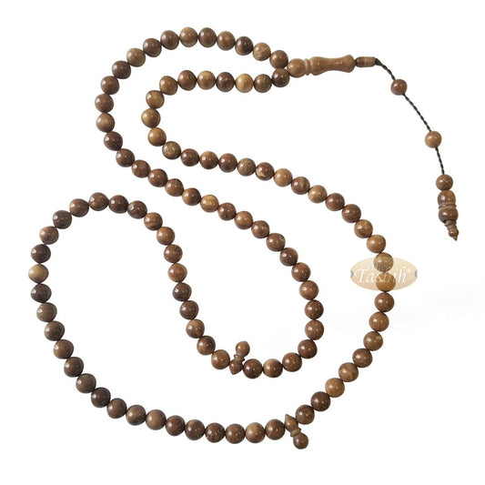 Unique Natural Color 8mm Turkish Kokka – Kuka Seed Prayer Beads – Rosary – Misbaha
