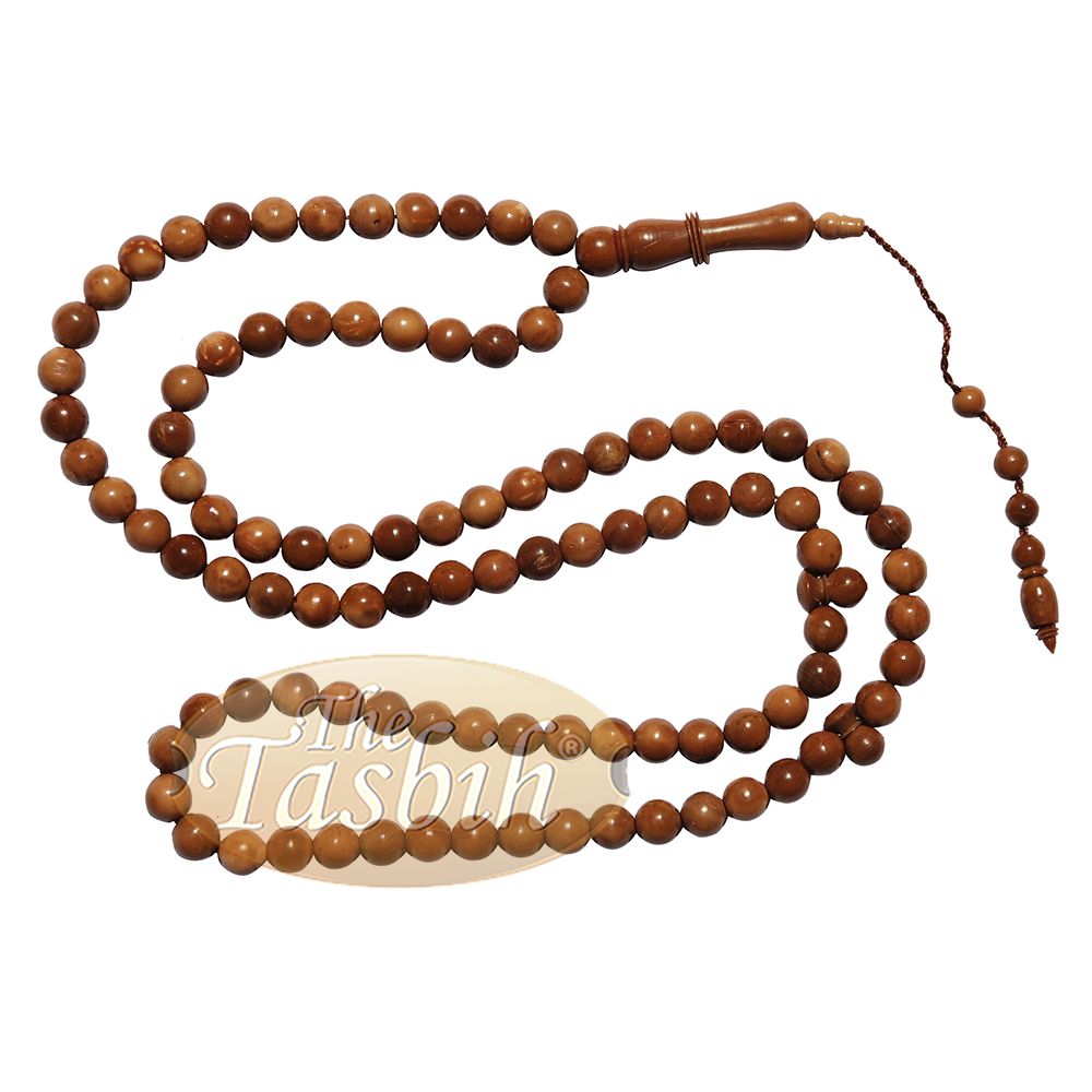 Special Edition Exotic 8 mm Kuka Koka Tasbih 99 Beads – Beautifully Alif with Rings