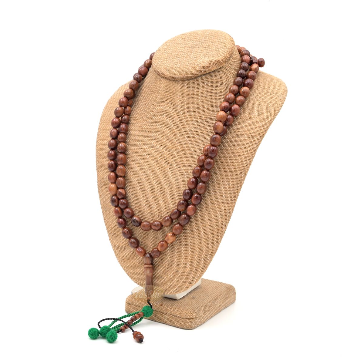 Large 12x10mm Genuine Kuka Misbaha – Handcrafted 99-bead Muslim Prayer Beads Tasbih