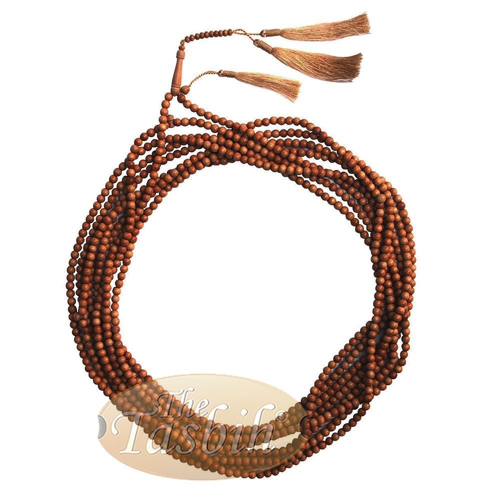 1000-Bead Schoutenia Tasbih 8 mm Prayer Beads Subha Misbaha Tasseled