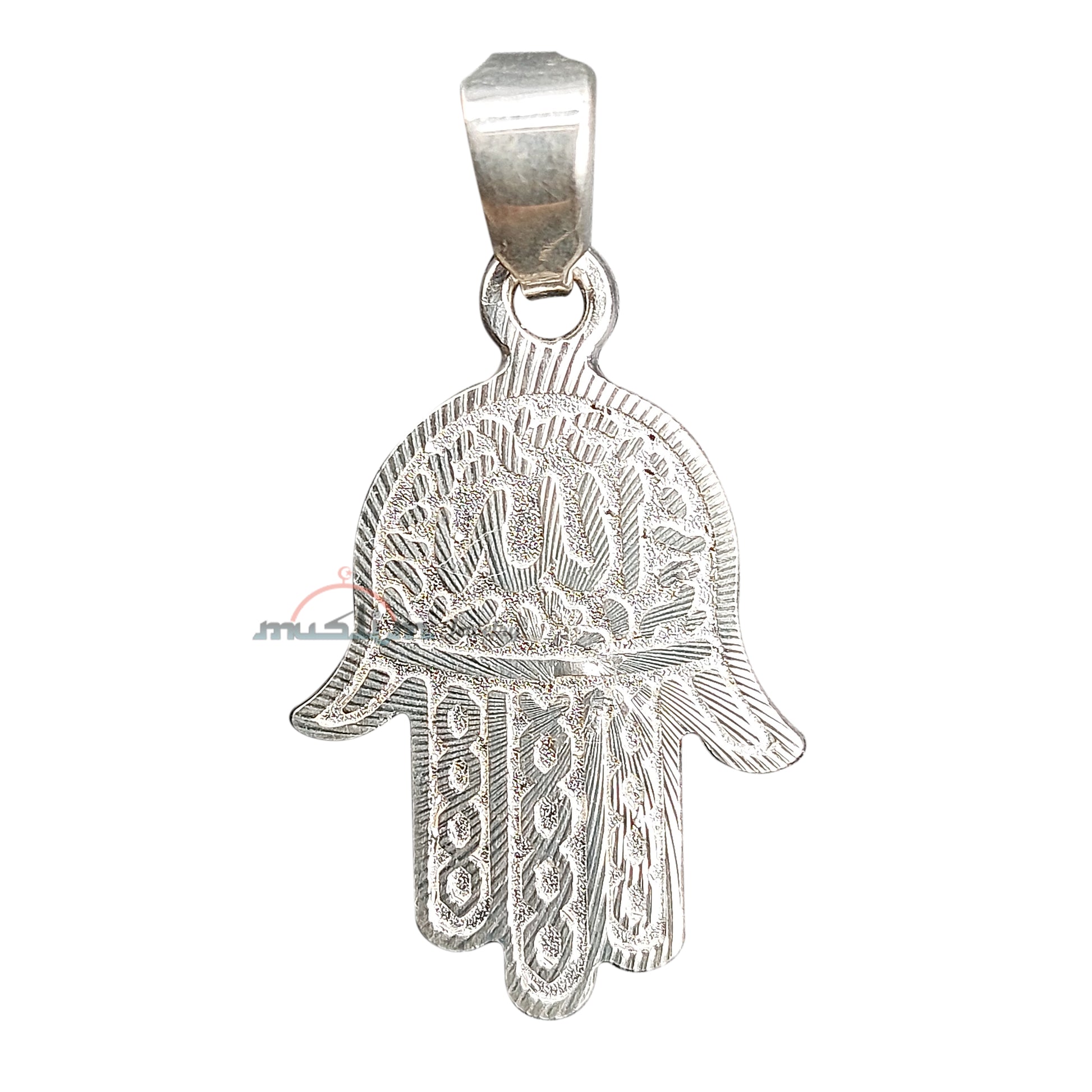 Small-Size Hand Allah Hand Diamond-Cut Edge Design Pendant