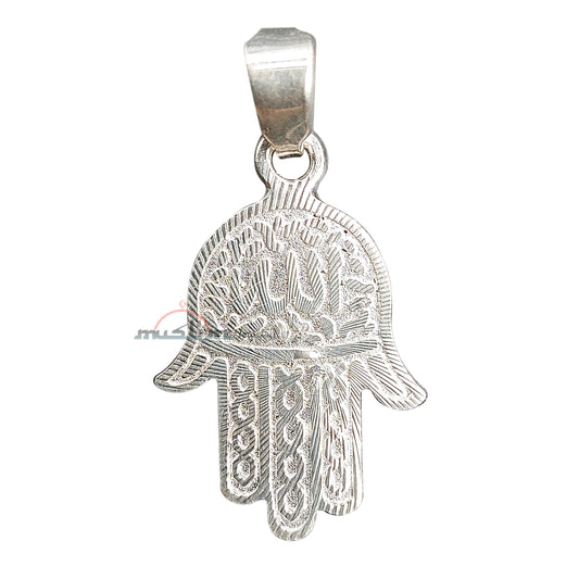 Small-Size Hand Allah Hand Diamond-Cut Edge Design Pendant