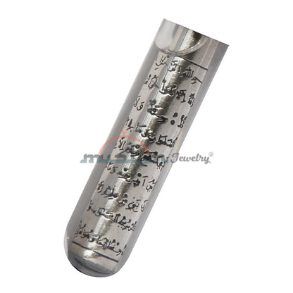 Quran Pendant Ayatul-Kursi In Zemzem Water Silver Tube Mosque Top Vial