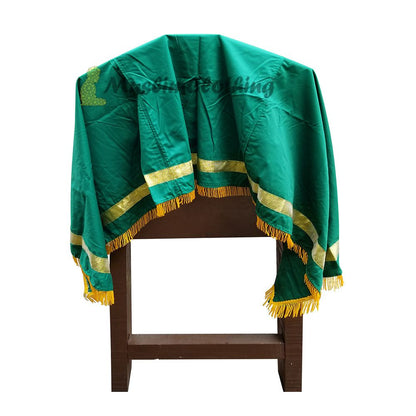 Large Heavyweight Burial Coffin Chadar Casket Cover Islamic Janazah Cloth Green Golden Yellow