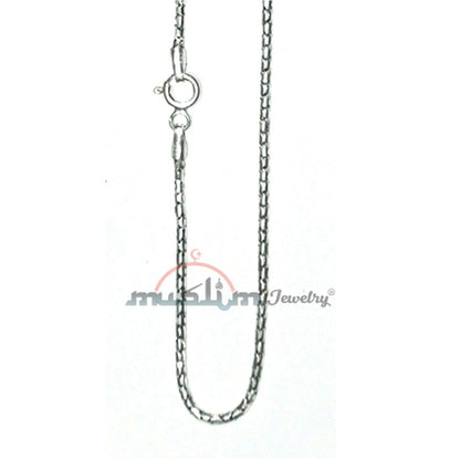 High Quality Sterling Silver 17-inch Sterling Silver Rounded Box Chain