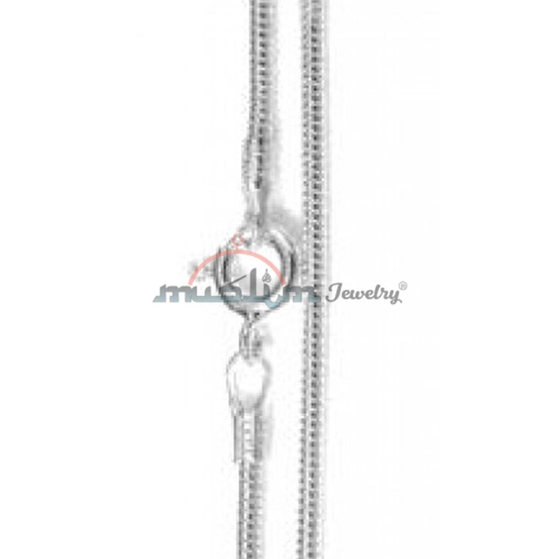 High Quality Sterling Silver Shiny 40 gauge Round Snake Chain Jewelry Necklace