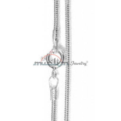 High Quality Sterling Silver Shiny 40 Gauge Round Snake Chain Jewelry Necklace