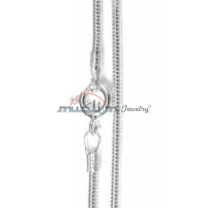 High Quality Sterling Silver Shiny 40 Gauge Round Snake Chain Jewelry Necklace