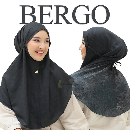 Syal Aisyah Bergo Poppy Hitam