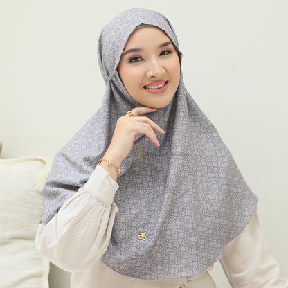 Aisyah Scarves® Bergo Poppy Gray