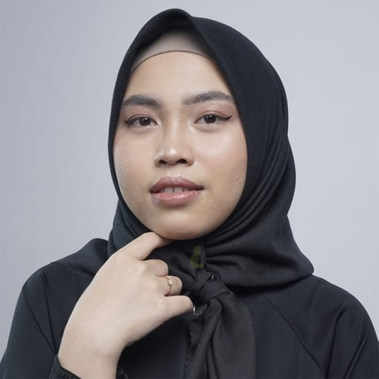 Aisyah Scarves Black Basic Series Titanium Voal Scarf Hijab