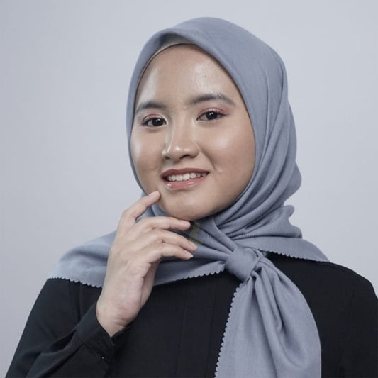 Aisyah Scarves Grey Basic Series Titanium Voal Scarf Hijab