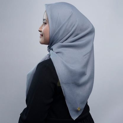 Aisyah Scarves® Gray Basic Series Titanium Voal Scarf Hijab