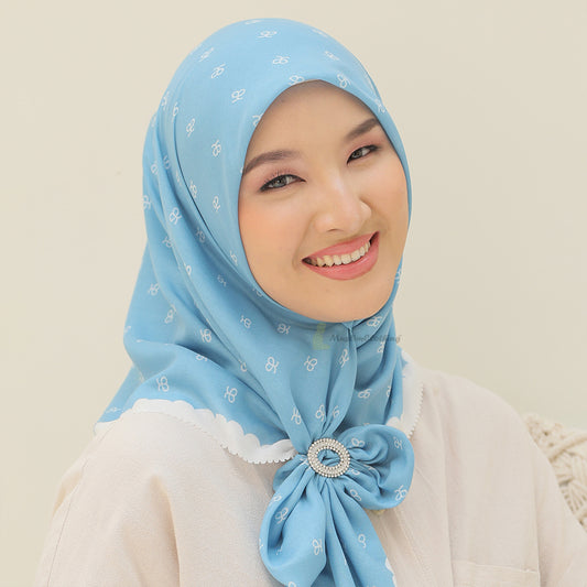 Aisyah Scarves Sky Monogram Series Ultrafine Voal Scarf Hijab