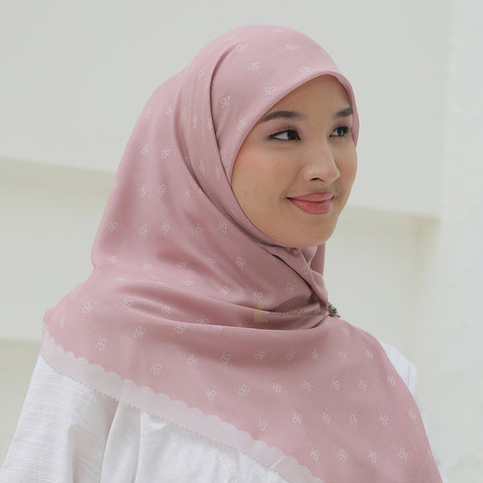 Aisyah Scarves Powder Monogram Series Ultrafine Voal Scarf Hijab