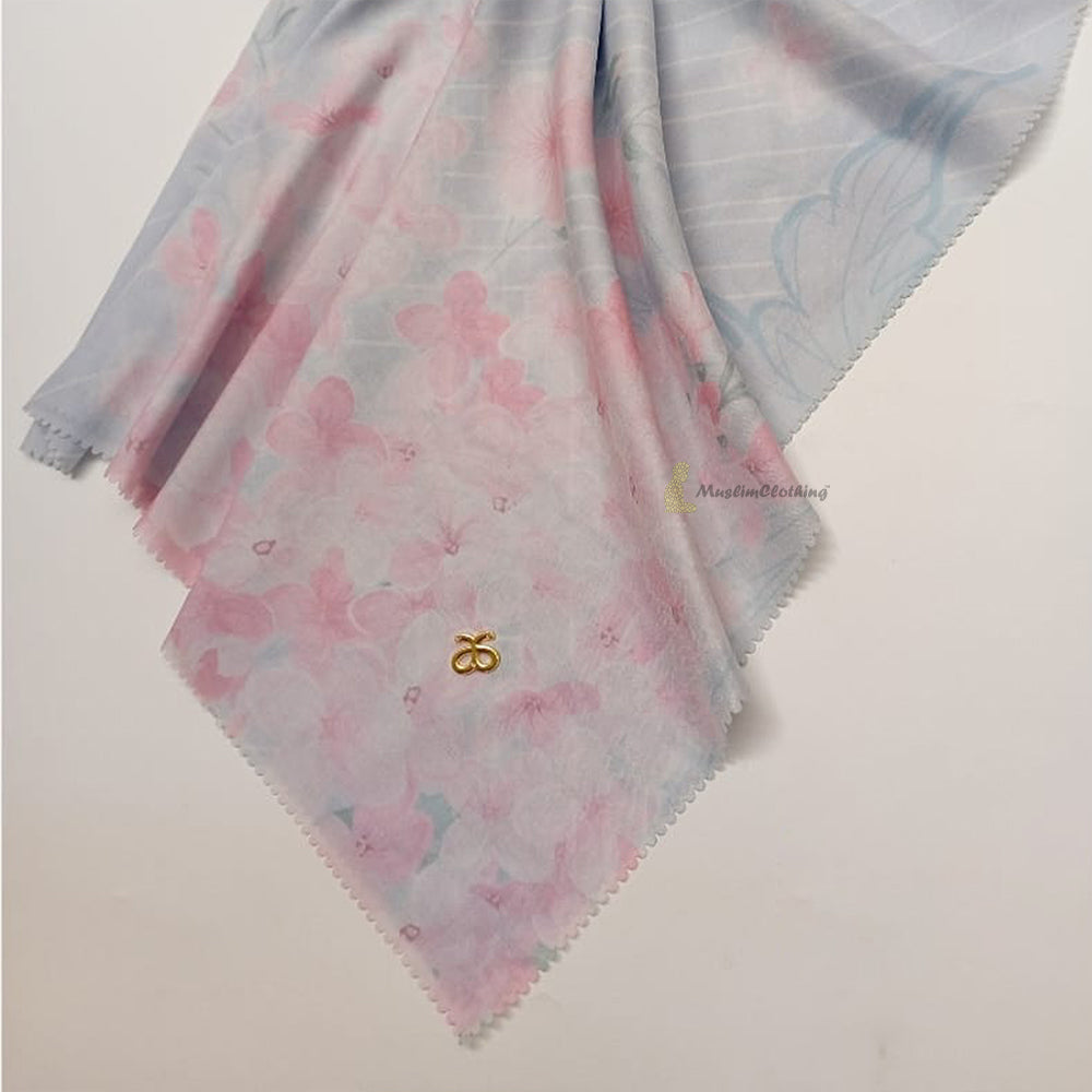 Aisyah Scarves® Blue Nuruu Series Ultrafine Voal Scarf Hijab