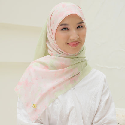 Aisyah Scarves Green Nuruu Series Ultrafine Voal Scarf Hijab